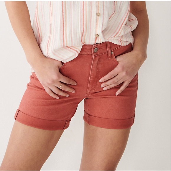 Sonoma Pants - Sale Plus Size Women’s Ladies SONOMA Antique Berry High-Waisted Denim Jean Short